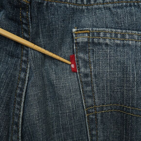 Levi's 569 Jeans Mens Fits 38x29 (Size 38x30) Blue Loose Baggy Straight Denim - Picture 2 of 16